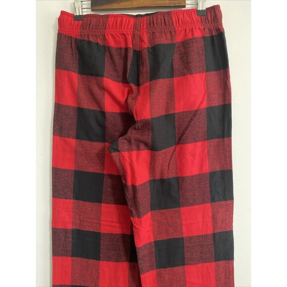 Old Navy Buffalo Check Bold Plaid Pajama Pants Women's M Red Black NEW - Picture 7 of 9
